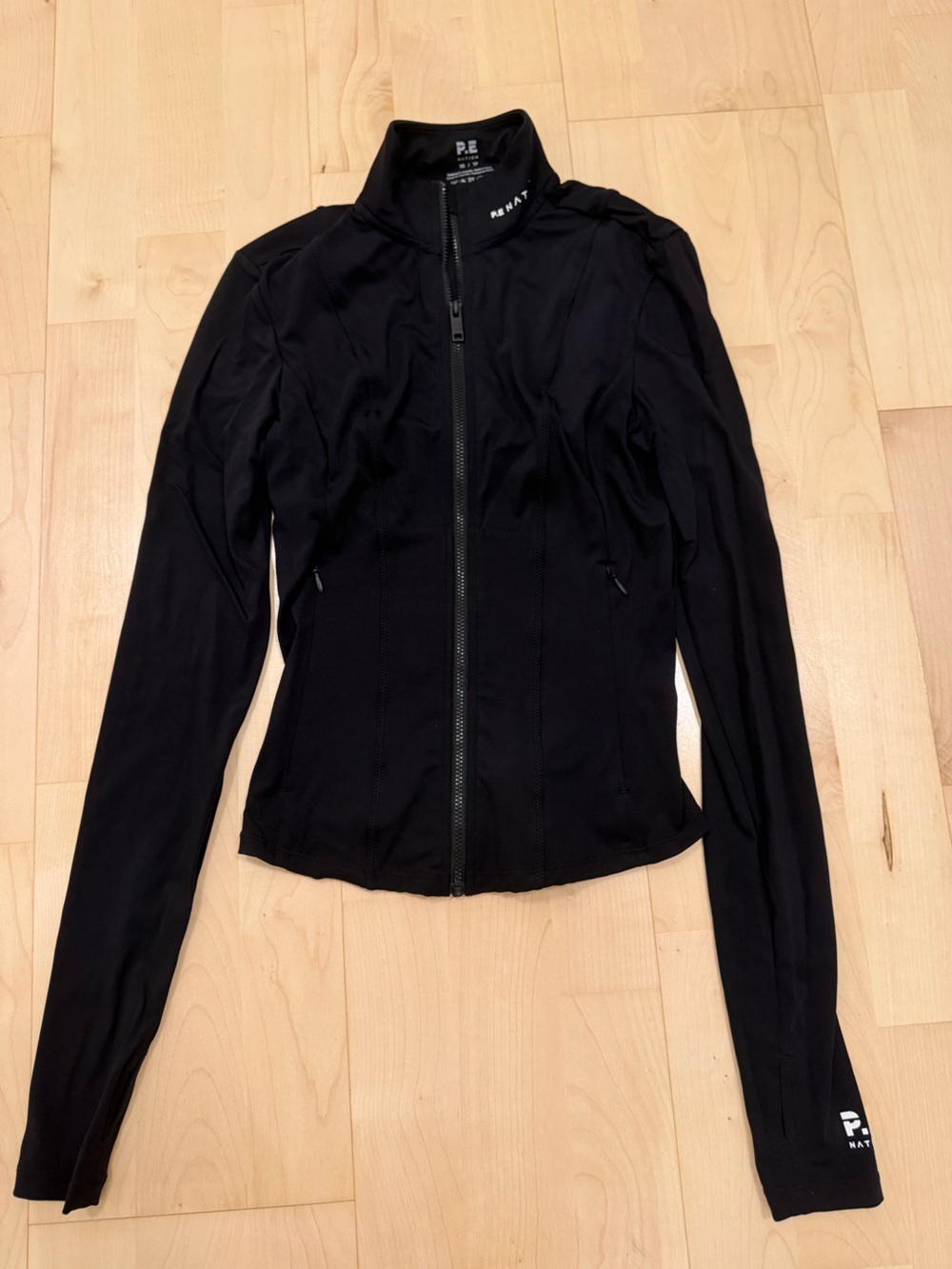 P.E Nation Black Zip-Up Jacket XS